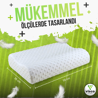 Çocuk Ortopedik Yastık – Hafızalı Sünger Nefes Alabilen Uyku Yastığı (4-12 Yaş)