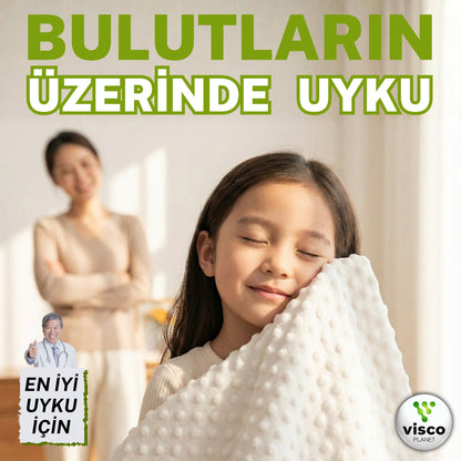 Çocuk Ortopedik Yastık – Hafızalı Sünger Nefes Alabilen Uyku Yastığı (4-12 Yaş)