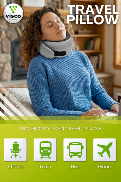 Seyahat Boyun Yastığı – Hafızalı Sünger Ergonomik Travel Yastık