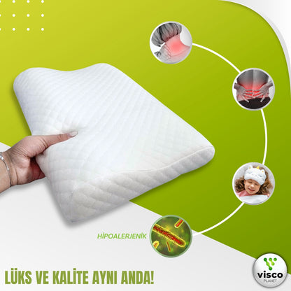 Çocuk Ortopedik Yastık – Hafızalı Sünger Ergonomik Uyku Yastığı (1-9 Yaş)