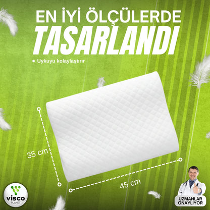 Çocuk Ortopedik Yastık – Hafızalı Sünger Ergonomik Uyku Yastığı (1-9 Yaş)