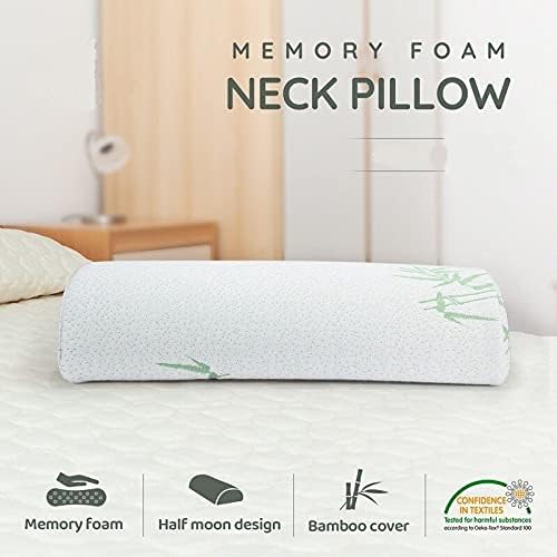 Silindir Boyun Destek Yastığı – Hafızalı Sünger Çok Amaçlı Ortopedik Yastık