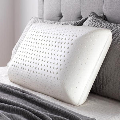 Ortopedik Boyun Yastığı – Delikli Hafızalı Sünger Ergonomik Uyku Yastığı