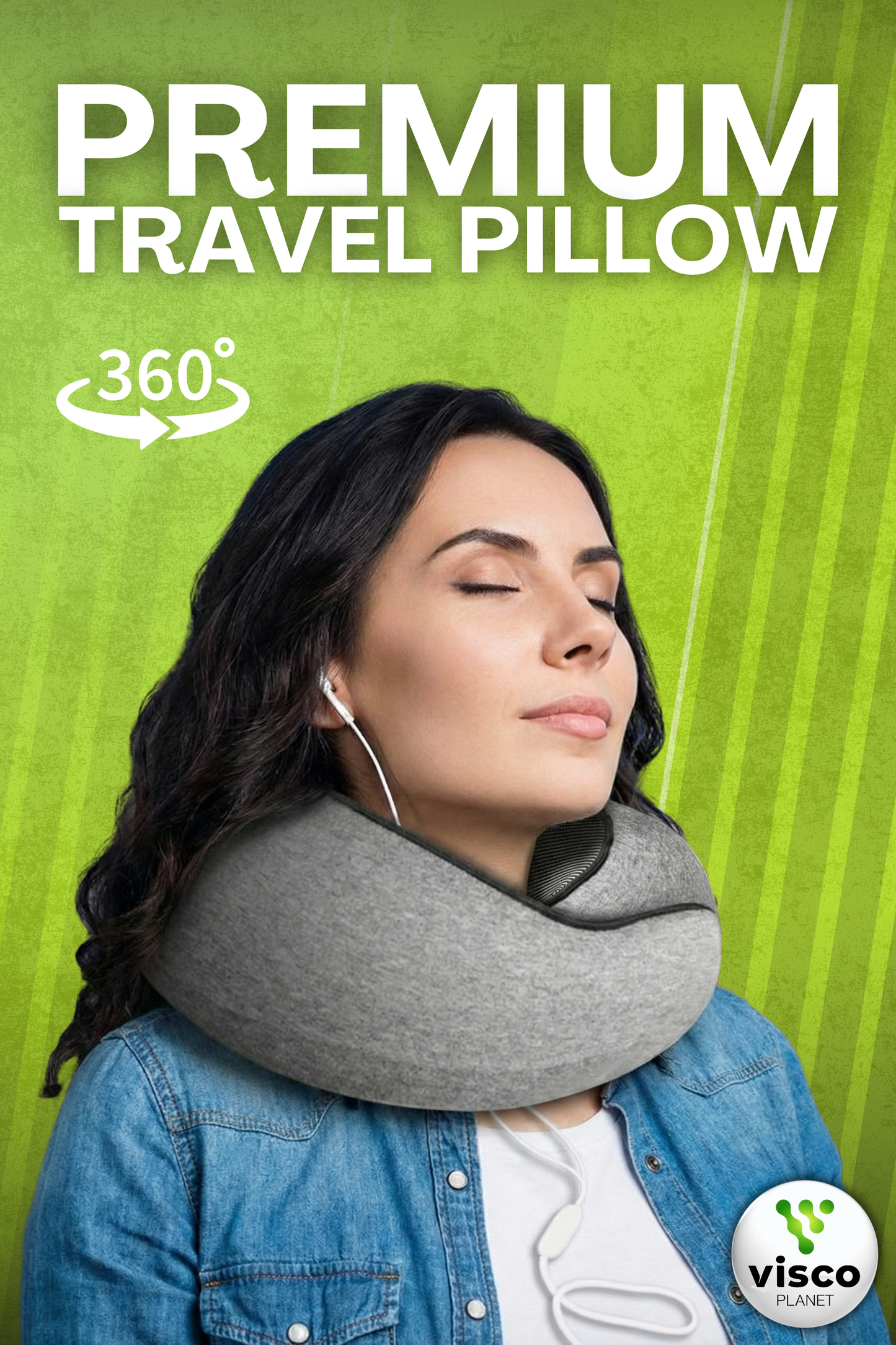 Seyahat Boyun Yastığı – Hafızalı Sünger Ergonomik Travel Yastık