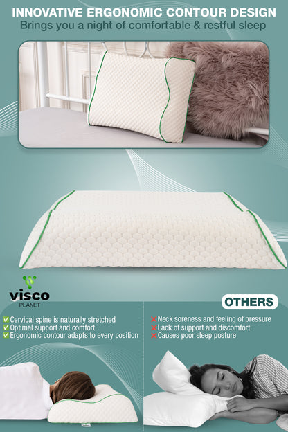 Çocuk Ortopedik Yastık – Hafızalı Sünger Ergonomik Uyku Yastığı (1-9 Yaş)