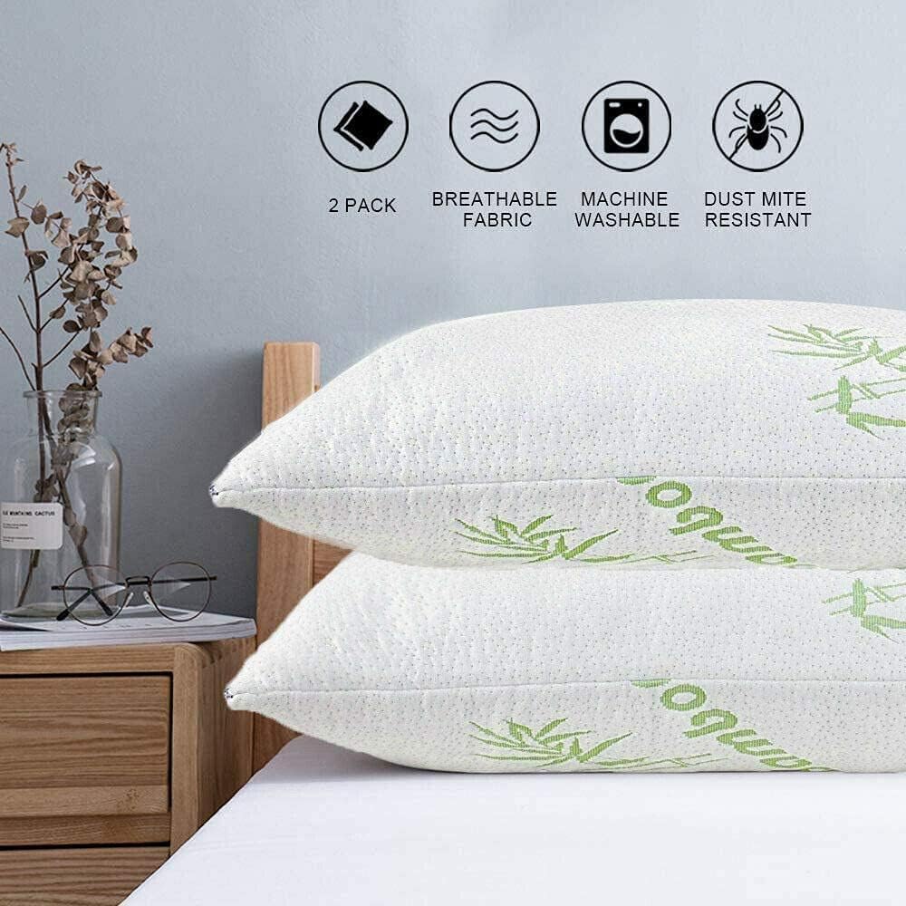 Bambu Yastık – Nefes Alabilen Hafızalı Sünger Uyku Yastığı