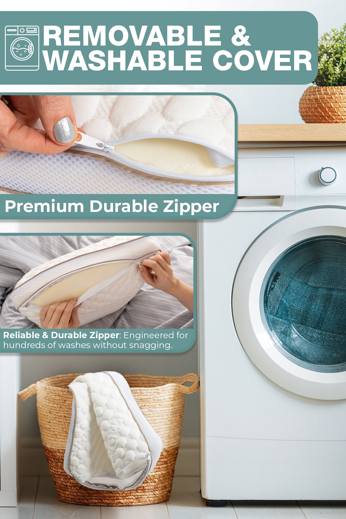 Ortopedik Uyku Yastığı – Hafızalı Sünger Ergonomik Boyun Destek Yastığı